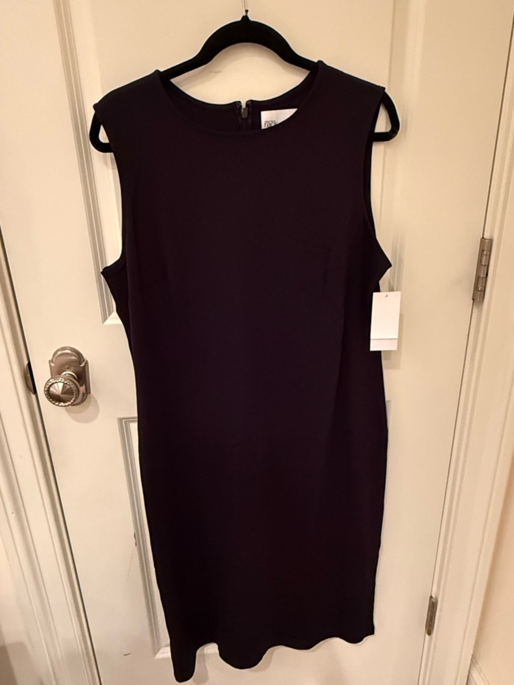NWT Classic Sleeveless Sheath Dress in Black